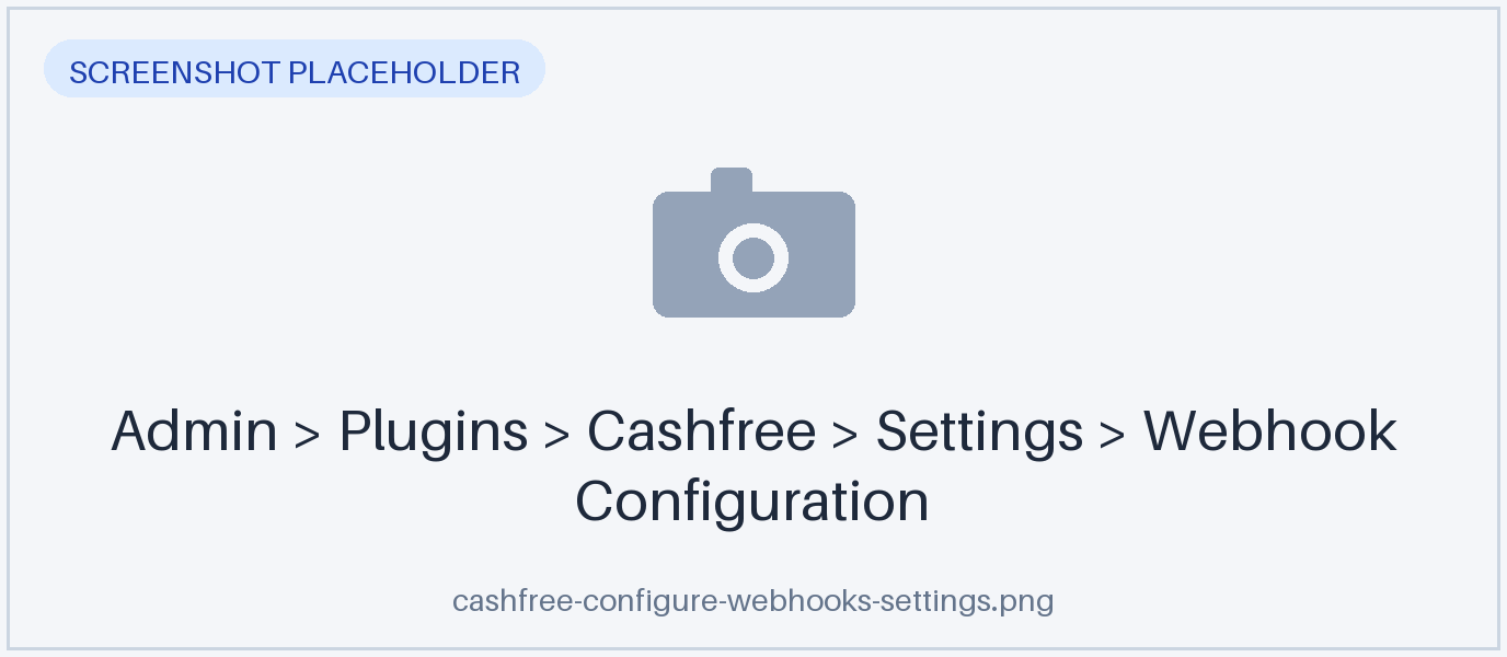 The webhook details on the settings page