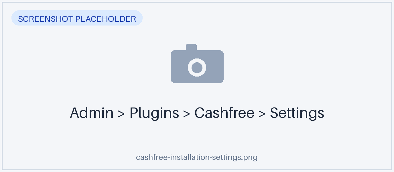 Entering the license and Cashfree credentials