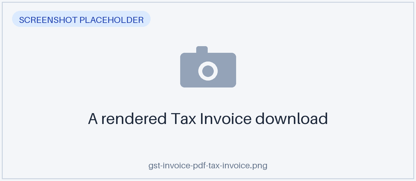A GST invoice PDF