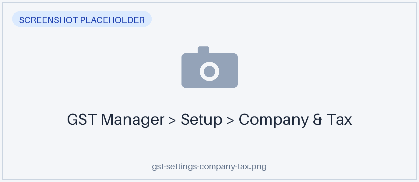 Company and tax fields