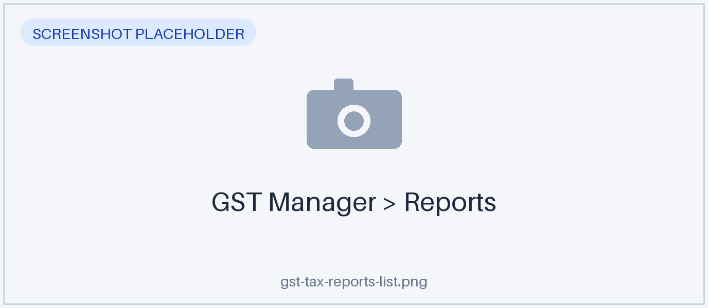 The Reports tab with the three CSV exports