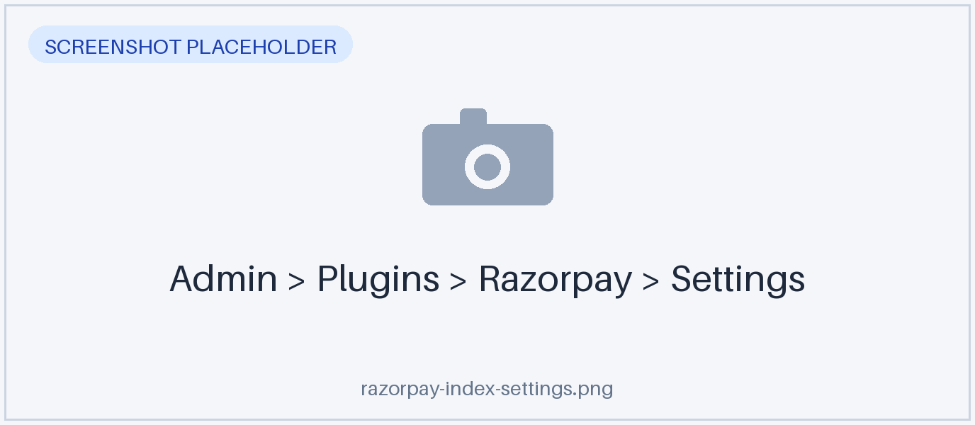 The Razorpay plugin settings in AcelleMail
