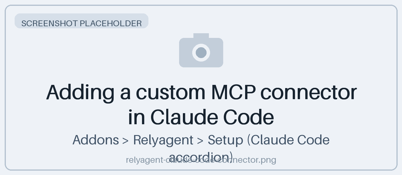 Adding a custom MCP connector in Claude Code