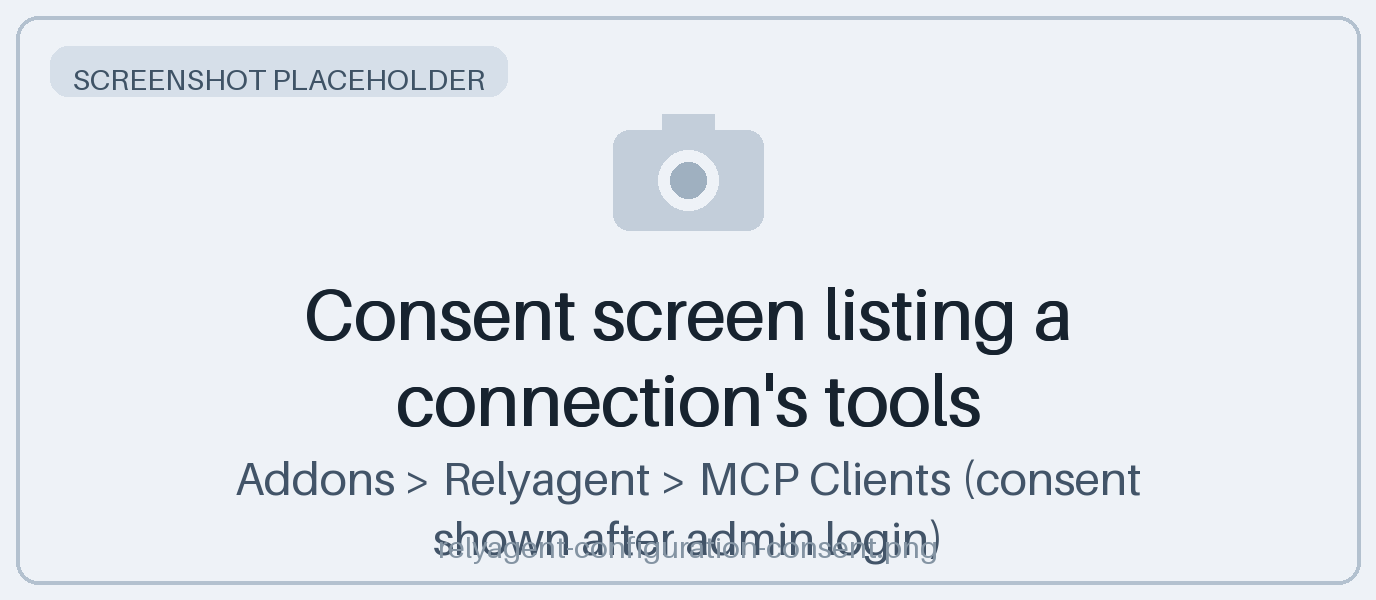 Consent screen listing a connection's tools