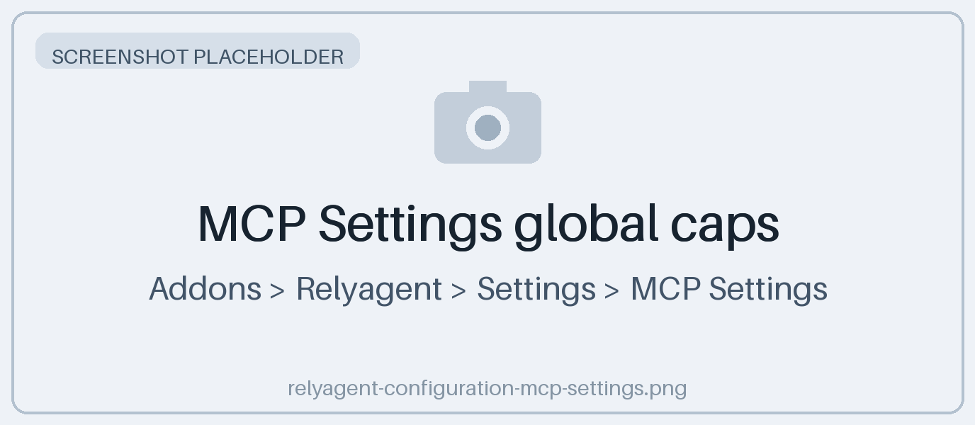 MCP Settings global caps