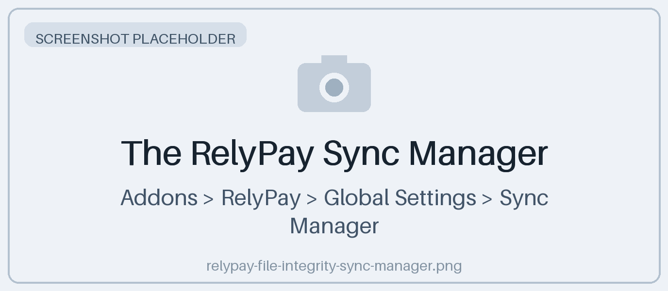 The RelyPay Sync Manager
